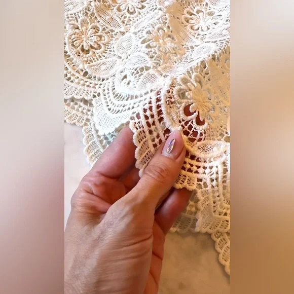 Free People Guipure Lace Mini Dress - Picture 10 of 12